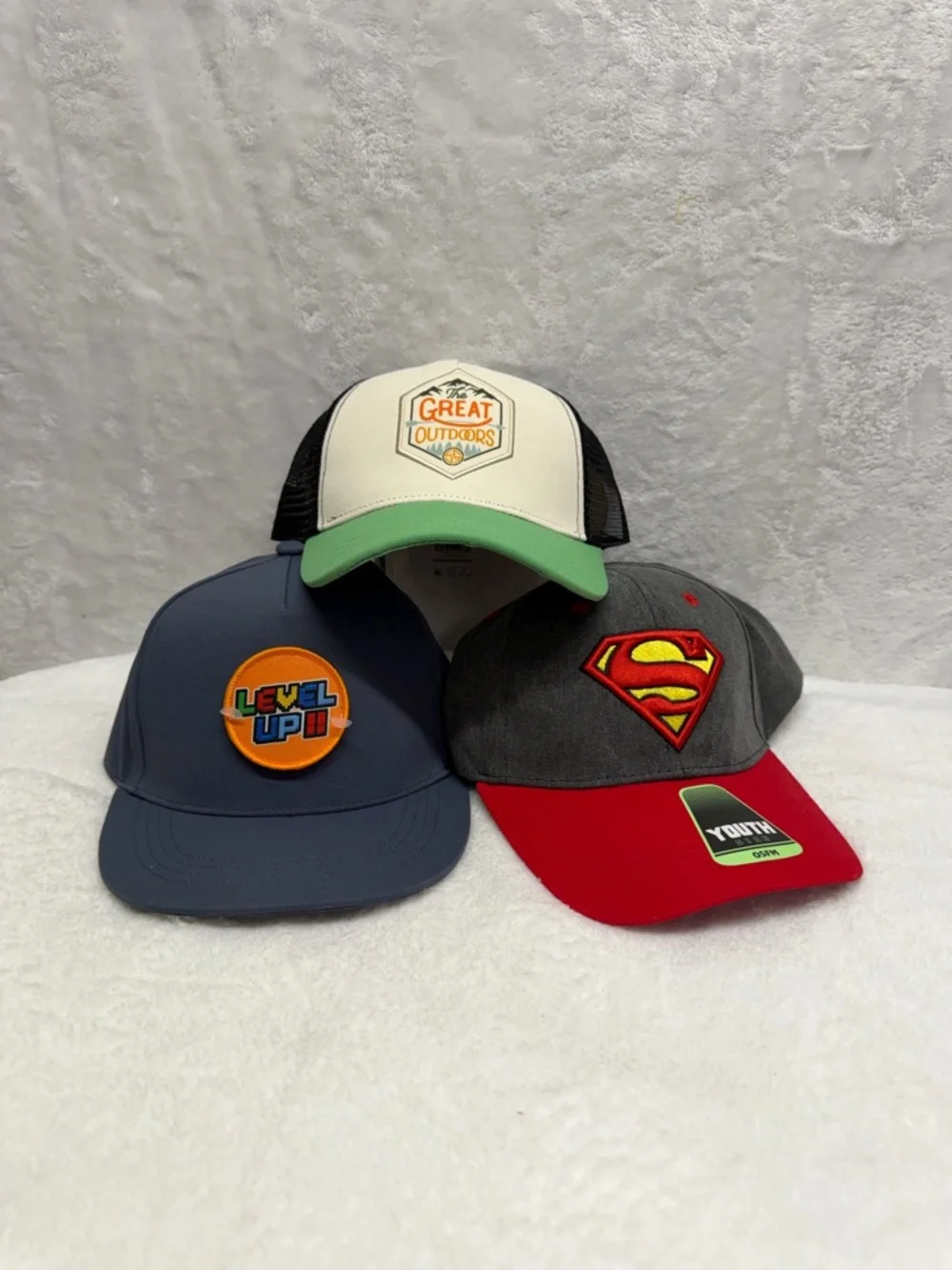 Kids Adjustable Hats 3 Pack Caps Youth Casual Everyday